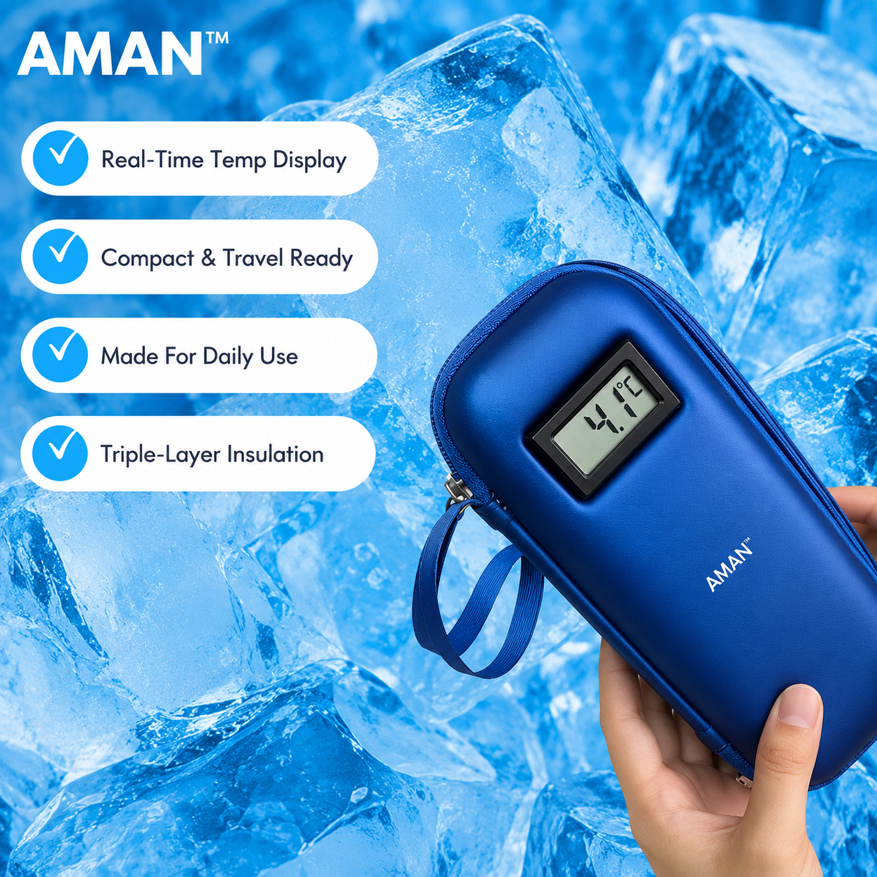 AMAN™ Insulin & Medicine Cooling Case